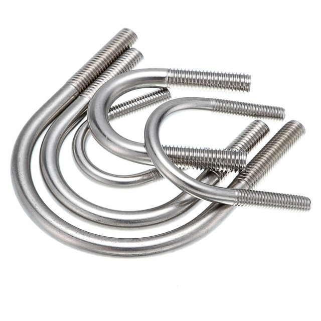 Kaptech U Bolt pipe clamp — GI and SS, 15mm to 200mm pipe size