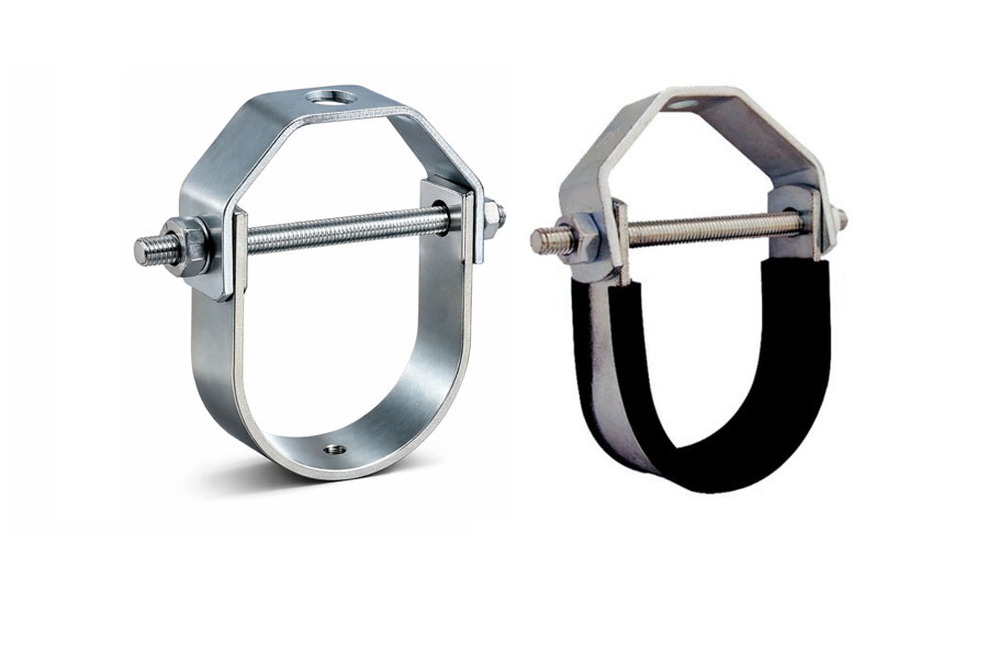 Kaptech Clevis Hanger with Rubber for suspended pipe support