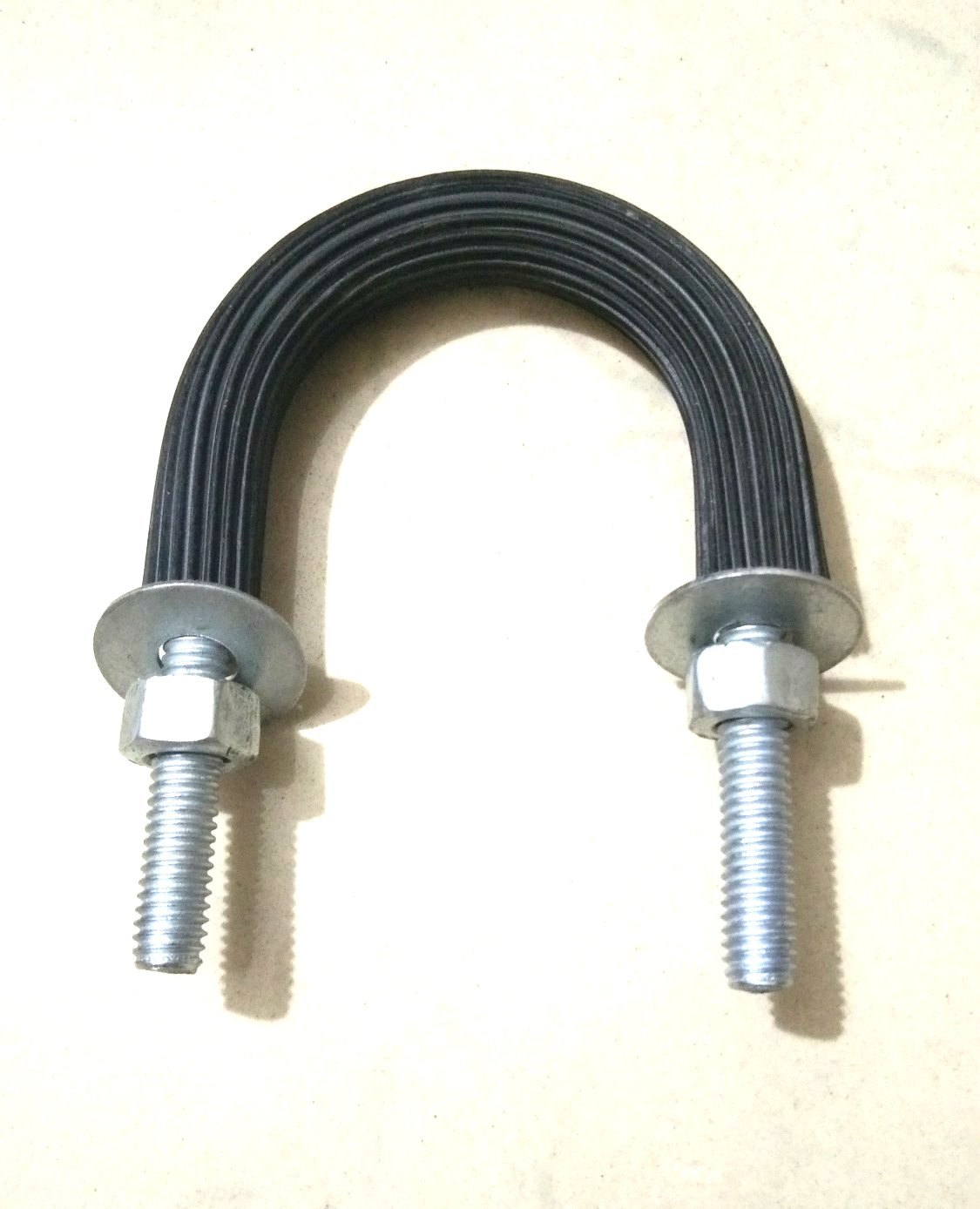 Kaptech U Bolt with Rubber lining for noise and vibration dampening