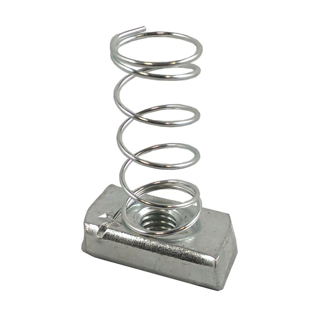 Kaptech Spring Nut for strut channel and cable tray assembly